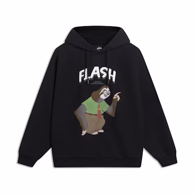 Li-Ning Disney Cartoon Graphic Hoodie Black Unisex AWDT345-5