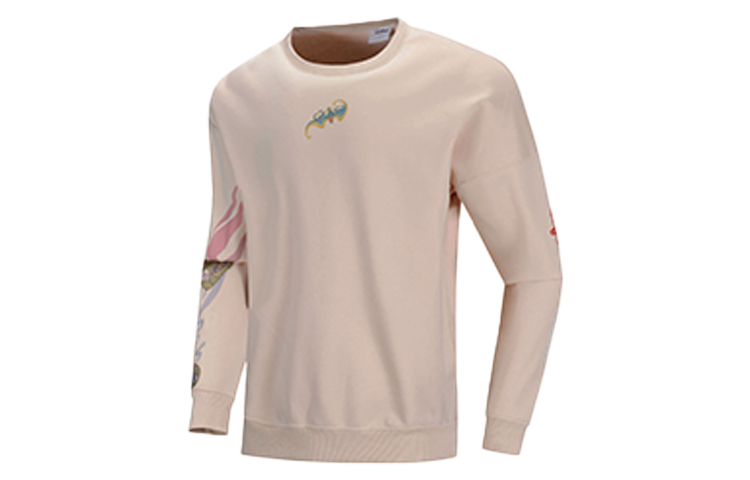 Li-Ning x Disney Casual Loose-Fit Crewneck Sweater Cassava Apricot AWDQ139-2
