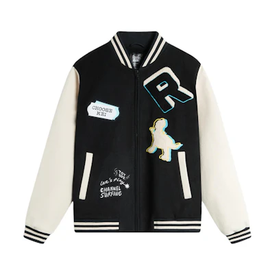 Li-Ning Disney Co-Branded Embroidered Letter Baseball Jacket Black/Grey AFDU485-1