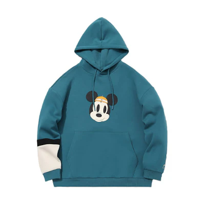 Li-Ning Disney Collab Cartoon Print Pullover Hoodie Dragonfly Green AWDQ841-2