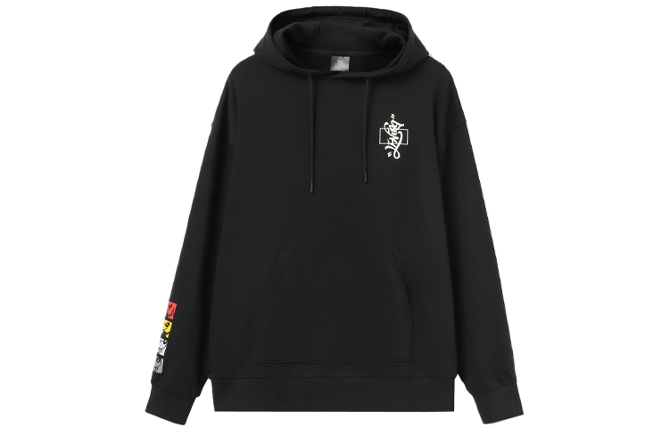 Li-Ning Disney Collab Printed Loose Fit Hoodie Black Mens AWDR445-1
