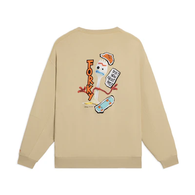 Li-Ning Disney Dinosaur Letter Oversized Long-Sleeve Sweatshirt Beige Men AWDS971-1