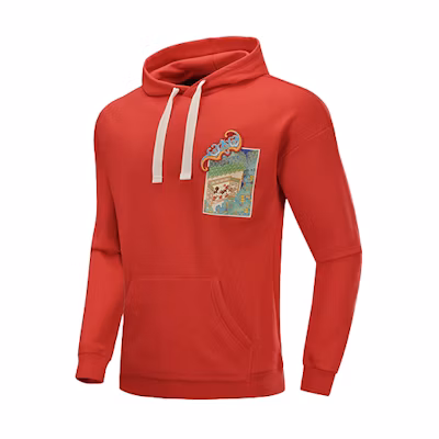 Li-Ning Disney Fleece Pullover Hoodie Red - Collaboration Edition AWDQ135-2