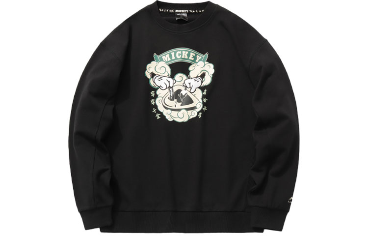 Li-Ning Disney Graphic Loose Fit Crewneck Sweatshirt Black () AWDR137-2