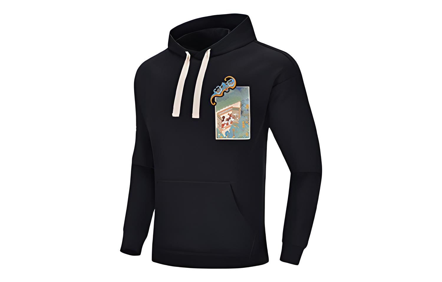 Li-Ning Disney Hoodie Black - Collaboration Casual Wear AWDQ143-1