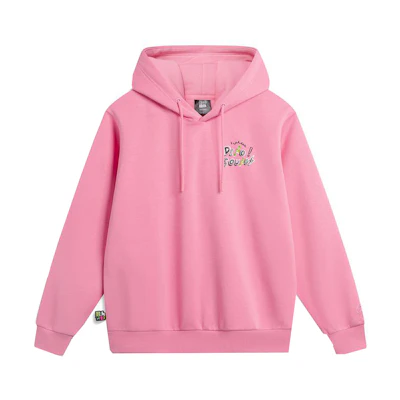 Li-Ning Disney Hug Dragon Graphic Pink Hoodie Unisex Loose Fit Fleece Sweatshirt AWDU501-2