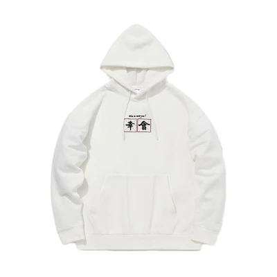 Li-Ning Disney Kungfu Mickey Pullover Hoodie Unisex White AWDQB74-1