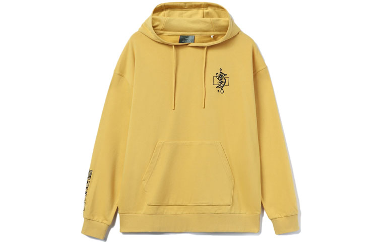 Li-Ning Disney Mickey Graphic Hoodie Loose Fit Light Ochre Yellow AWDR445-3