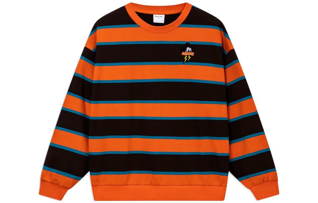 Buy 李宁x迪士尼米奇Logo宽松情侣款卫衣 - 火焰橙 10079585570921