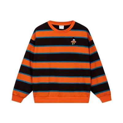 Li-Ning Disney Mickey Logo Oversized Couples Sweatshirt - Flame Orange 10079585570921