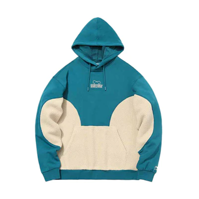 Li-Ning Disney Mickey Pullover Hoodie Dragonfly Green Mens Casual Sportswear AWDQ845-3