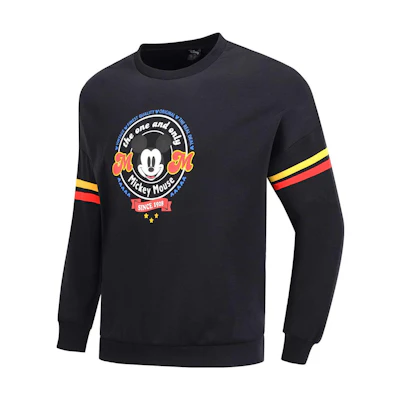 Li-Ning Disney Mickey Series Black Relaxed Fit Sweatshirt for Men AWDNB79-1