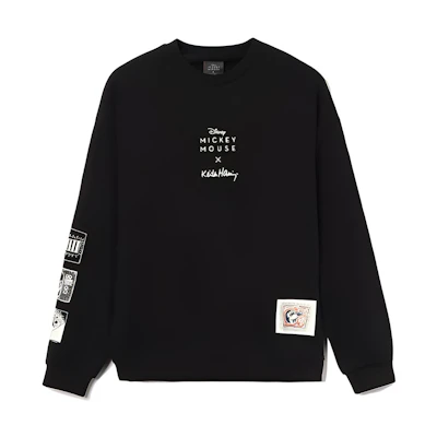 Li-Ning Disney Mickey Keith Black Breathable Pullover Sweatshirt AWDR591-1