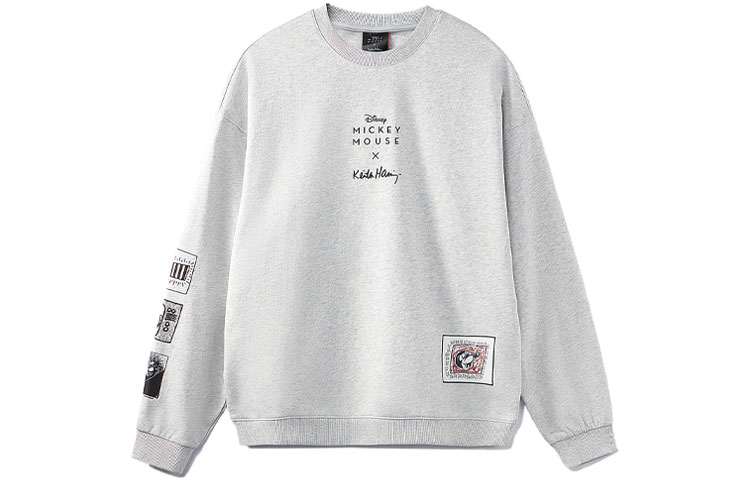 Li-Ning Disney Mickey Keith Haring Pullover Sweatshirt Grey () AWDR591-3