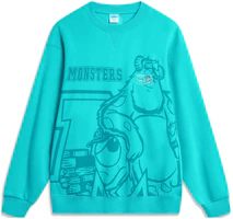 Li-Ning x Disney Monsters University Print Fleece Pullover Sweatshirt Ice Green AWDT813-4 Li-Ning x Disney Monsters University Print Fleece Pullover Sweatshirt Ice Green AWDT813-4