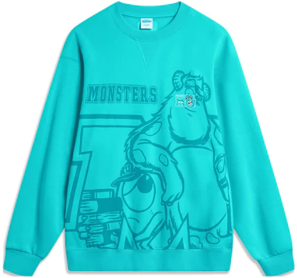 Li-Ning x Disney Monsters University Print Fleece Pullover Sweatshirt Ice Green AWDT813-4 Buy Li-Ning x Disney Monsters University Print Fleece Pullover Sweatshirt Ice Green AWDT813-4