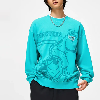 Li-Ning x Disney Monsters University Print Fleece Pullover Sweatshirt Ice Green AWDT813-4 Purchase Li-Ning x Disney Monsters University Print Fleece Pullover Sweatshirt Ice Green AWDT813-4