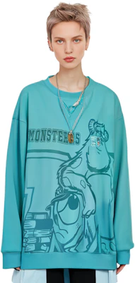 Li-Ning x Disney Monsters University Print Fleece Pullover Sweatshirt Ice Green AWDT813-4 Sizing Li-Ning x Disney Monsters University Print Fleece Pullover Sweatshirt Ice Green AWDT813-4