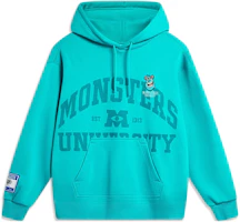 Li-Ning x Disney Monsters University Printed Fleece Hoodie Ice Green Unisex AWDT815-3 Li-Ning x Disney Monsters University Printed Fleece Hoodie Ice Green Unisex AWDT815-3