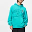 Shop Li-Ning x Disney Monsters University Printed Fleece Hoodie Ice Green Unisex AWDT815-3