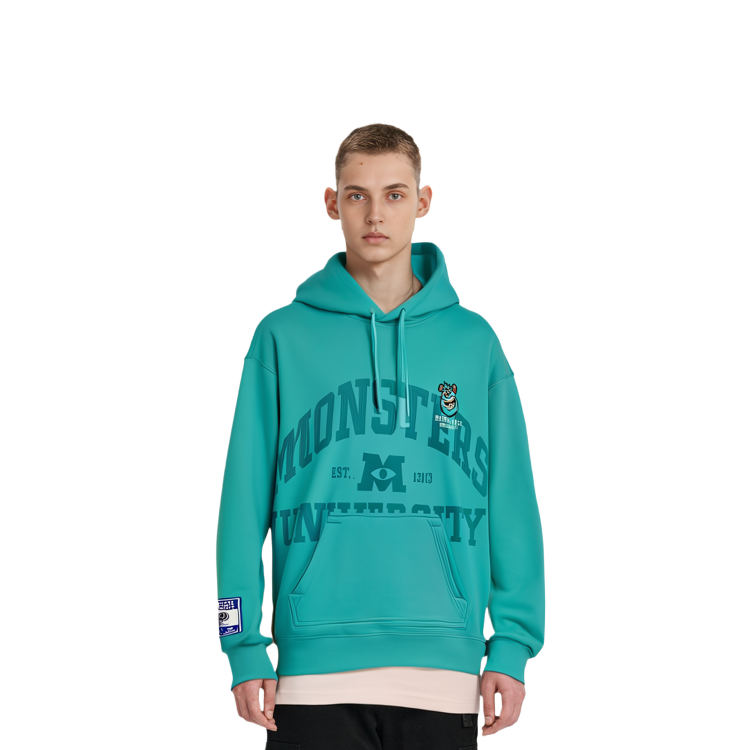 Details for Li-Ning x Disney Monsters University Printed Fleece Hoodie Ice Green Unisex AWDT815-3