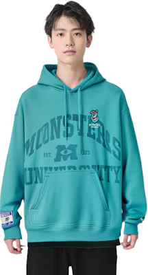 Li-Ning x Disney Monsters University Printed Fleece Hoodie Ice Green Unisex AWDT815-3 Sizing Li-Ning x Disney Monsters University Printed Fleece Hoodie Ice Green Unisex AWDT815-3