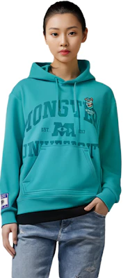 Li-Ning x Disney Monsters University Printed Fleece Hoodie Ice Green Unisex AWDT815-3 2
