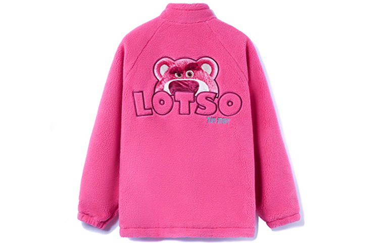 Li-Ning Disney Pixar Lotso Embroidered Sherpa Jacket Unisex Lavender AFDRA16-1
