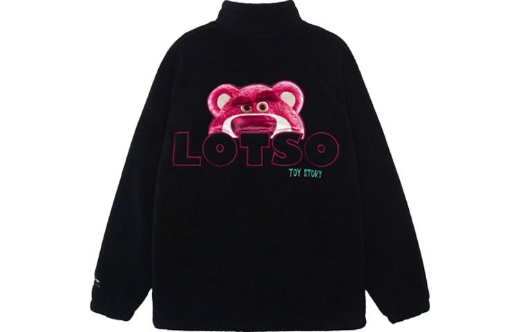 Li-Ning Disney Pixar Lotso Fleece Jacket Black Unisex Windproof Embroidered AFDRA16-2 圖 2