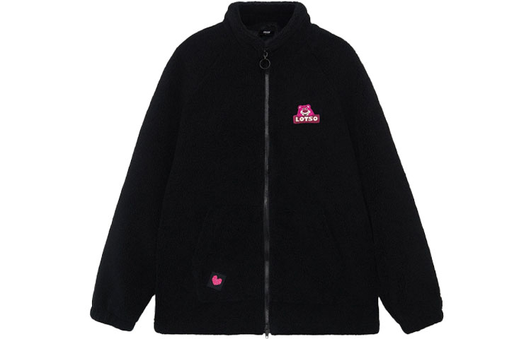 Li-Ning Disney Pixar Lotso Fleece Jacket Black Unisex Windproof Embroidered AFDRA16-2 圖 3