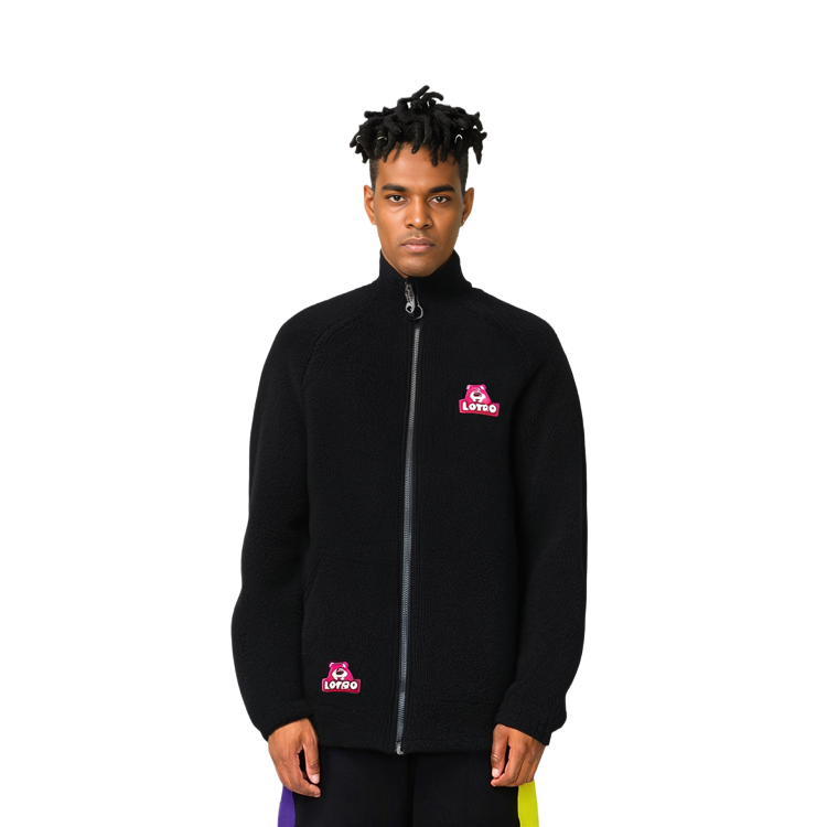 Li-Ning Disney Pixar Lotso Fleece Jacket Black Unisex Windproof Embroidered AFDRA16-2 圖 4