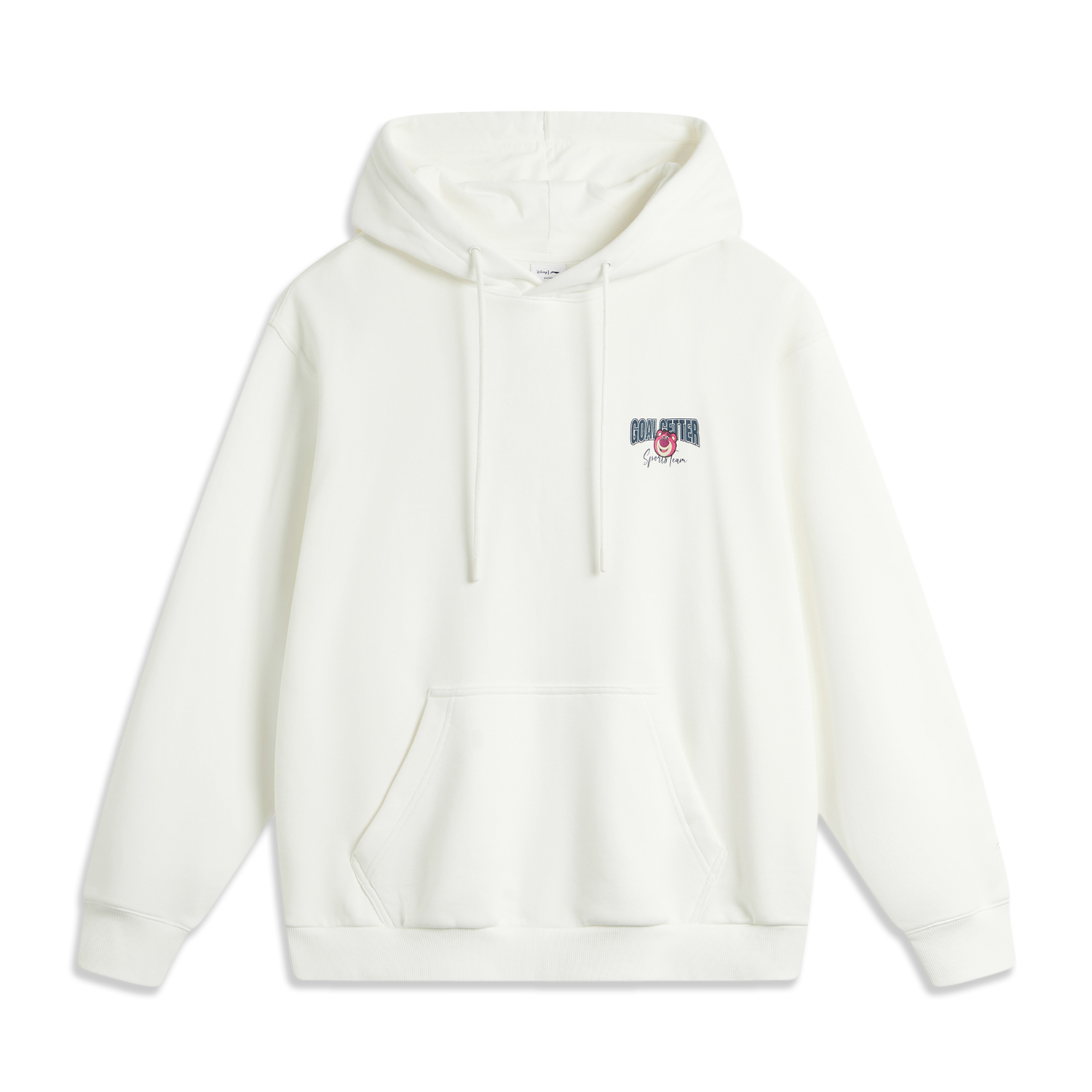 Li-Ning Disney Pixar Lotso Hoodie Cream Unisex Breathable Loose Fit AWDU431-4