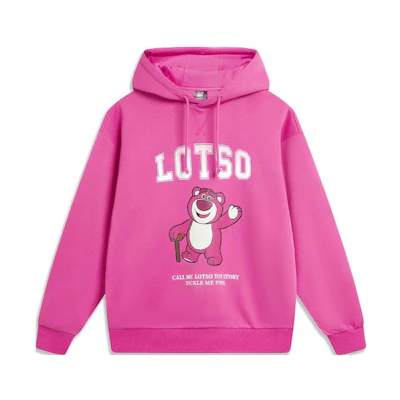 Li-Ning Disney Pixar Lotso Hoodie Lavender Purple Unisex AWDTE43-2