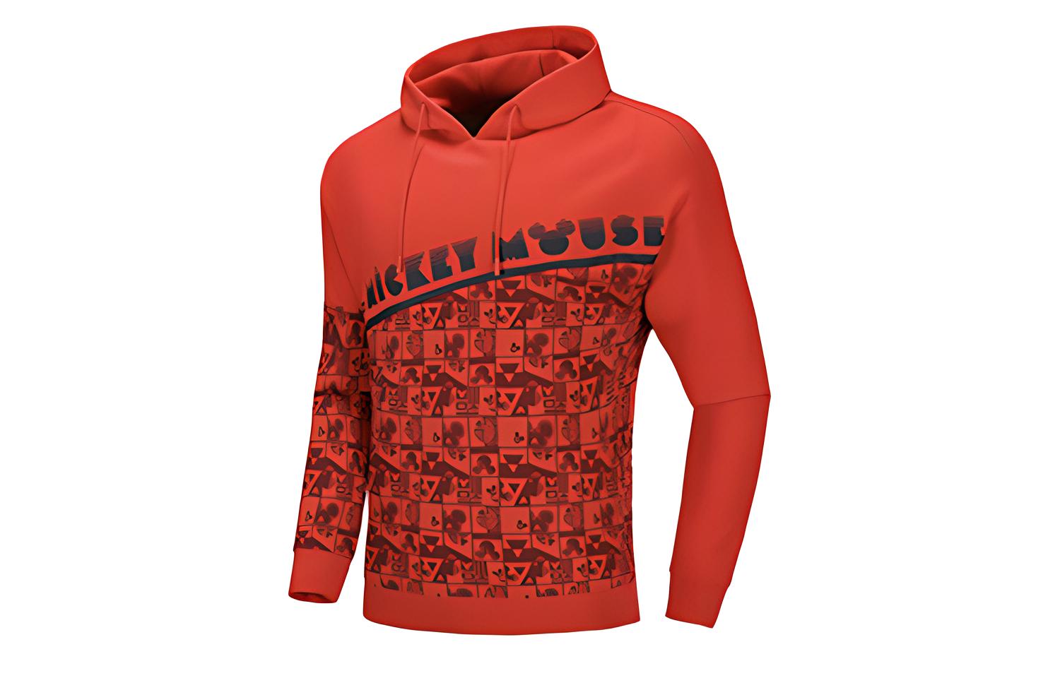 Li-Ning Disney Pullover Hoodie Red Sakura AWDQ001-2