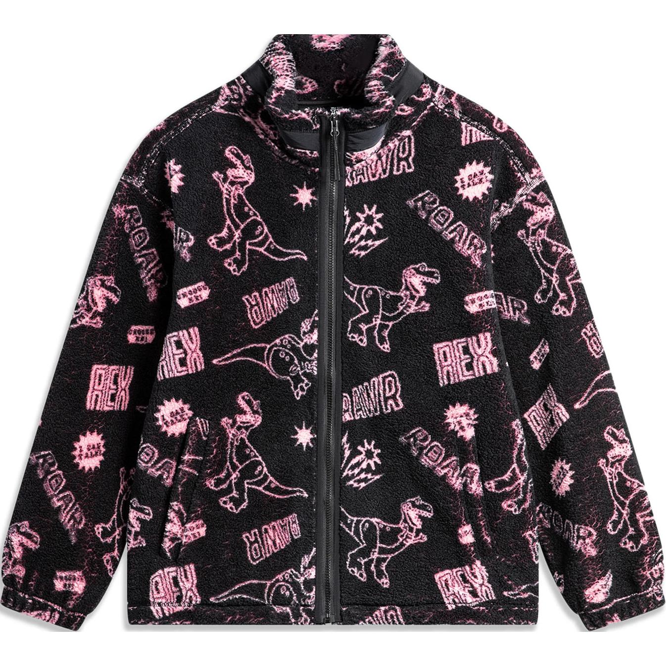 Li-Ning x Disney Rex Series Fleece-Lined Warm Jacket -  Black AFDU487-2