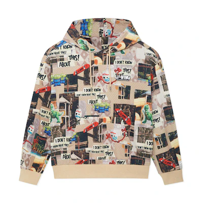 Li-Ning Disney Skate Series Unisex Beige Animal Print Hoodie AWDS577-1