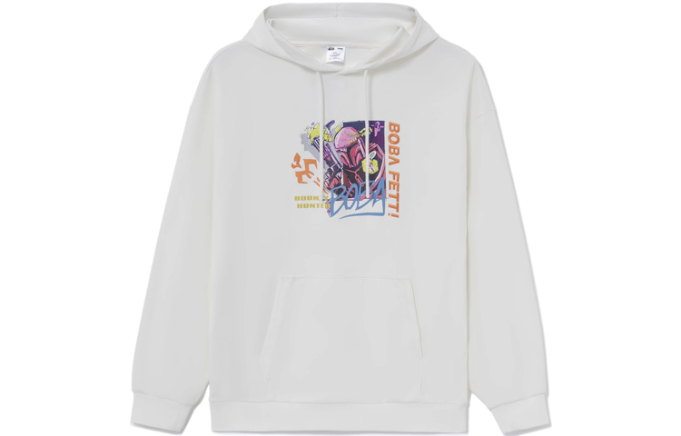 Li-Ning Disney Star Wars Graphic Hoodie White Unisex Pullover AWDS589-2