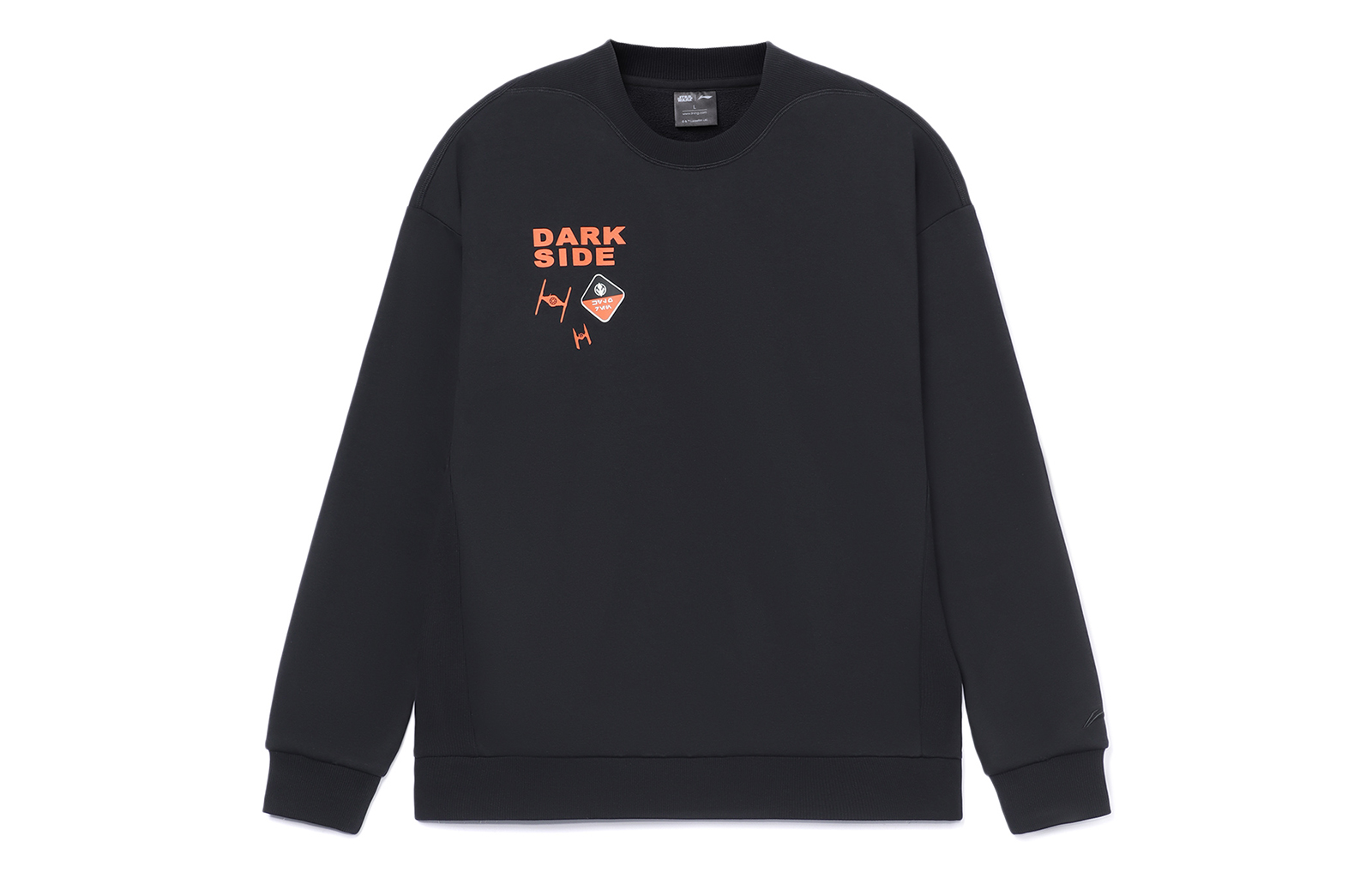 Li-Ning Disney Star Wars Printed Loose-Fit Crewneck Sweatshirt Black Unisex AWDRD57-5