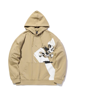 Li-Ning Disney Starfish Brown Loose Fit Hoodie for Men AWDQ595-3