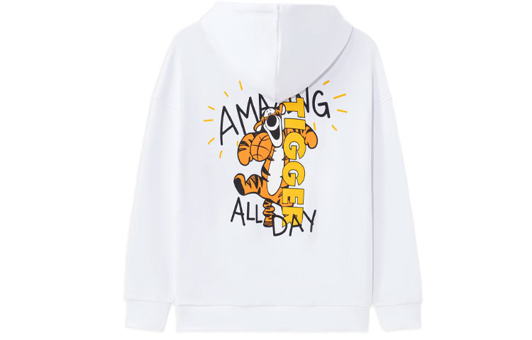 Li-Ning Disney White Pullover Sweatshirt Unisex Casual Couple Edition AWDRH39-1