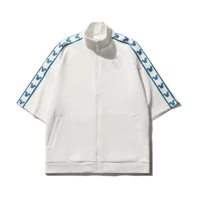 Li-Ning Disney White Sports Fashion Relaxed High-Collar Jacket Unisex AWDR580-1