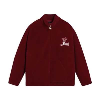 Li-Ning Disney Zootopia Letter Logo Jacquard Loose Jacket Unisex - Agate Red AFDT363-2