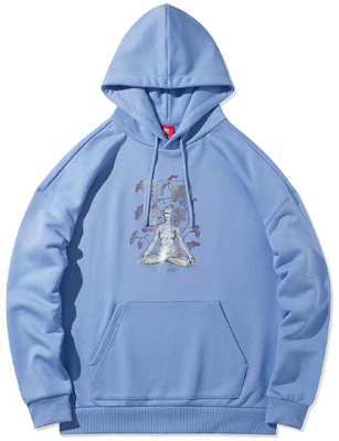 Li-Ning x Hajime Sorayama Basketball Hoodie Blue Loose Fit Pullover AWDR643-1 Buy Li-Ning x Hajime Sorayama Basketball Hoodie Blue Loose Fit Pullover AWDR643-1