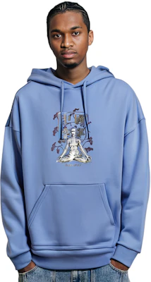 Li-Ning x Hajime Sorayama Basketball Hoodie Blue Loose Fit Pullover AWDR643-1 Shop Li-Ning x Hajime Sorayama Basketball Hoodie Blue Loose Fit Pullover AWDR643-1