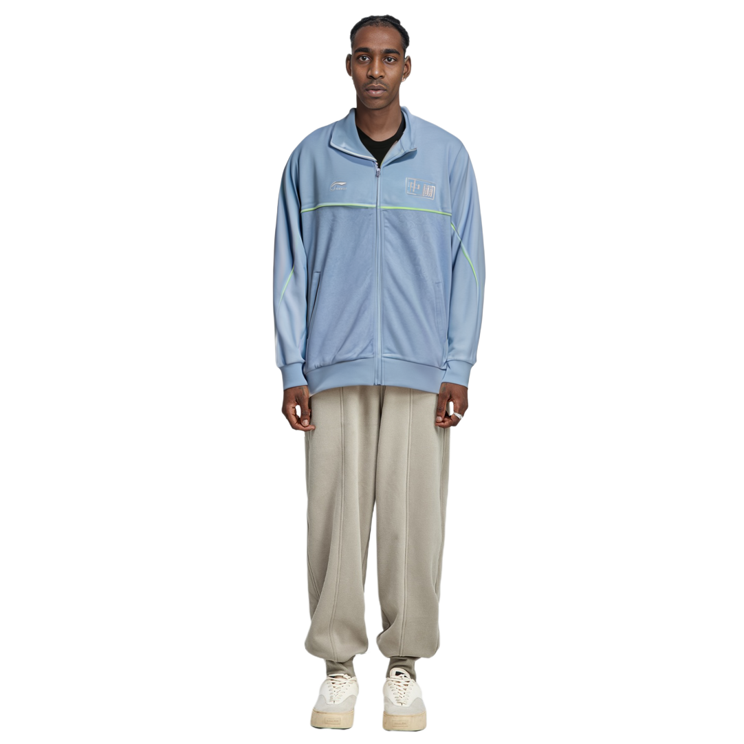 Sizing Li-Ning x Hajime Sorayama Basketball Zip Hoodie Jacket Blue AWDR657-2