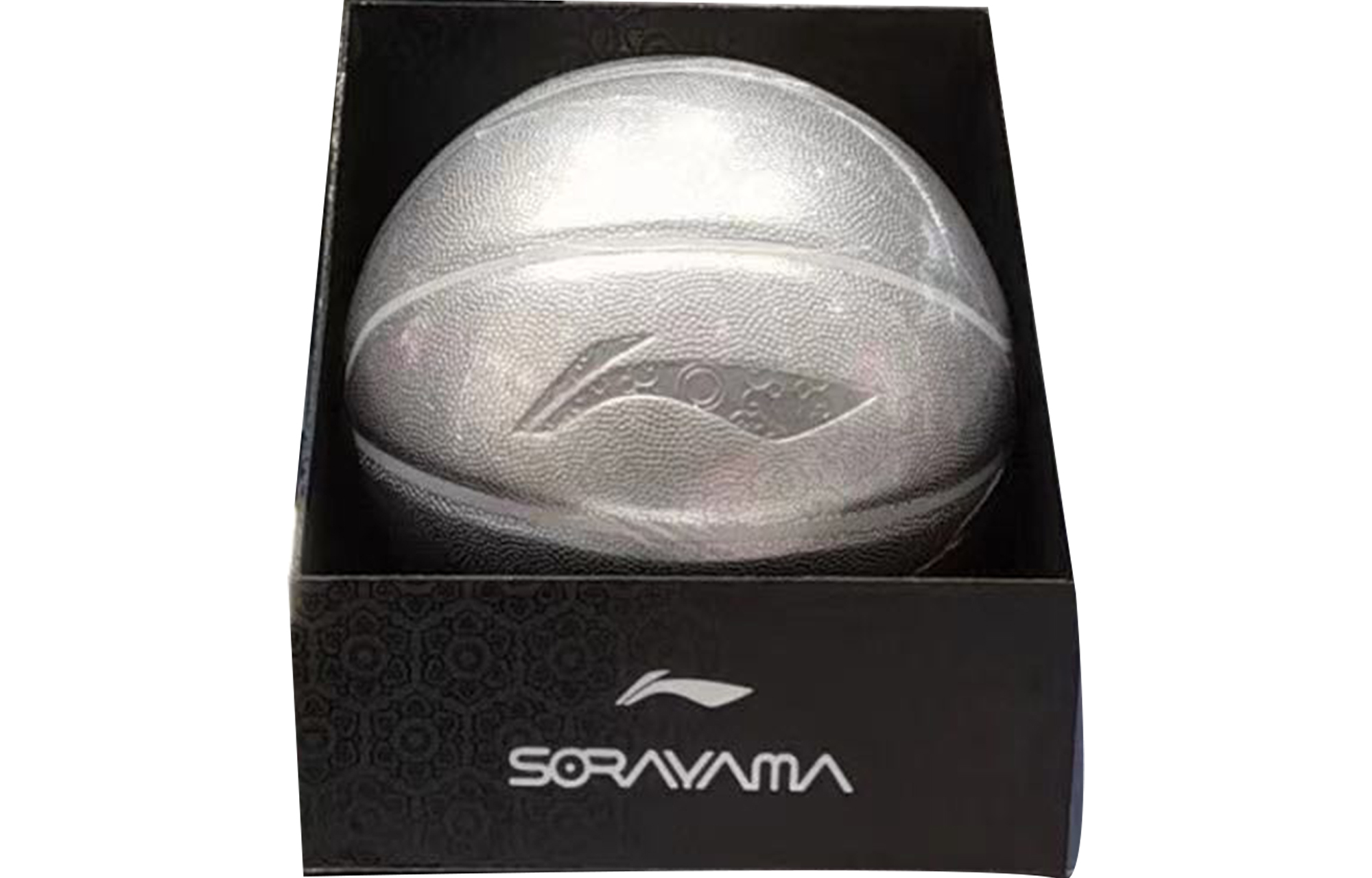 Details for Li-Ning x Hajime Sorayama PU Basketball Silver Size 7 Durable Unisex Training Ball ABQR120-1
