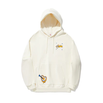 Li-Ning ICECREAM "Heartbreaker" Hoodie Logo Unisex Cream White AWDU843-1