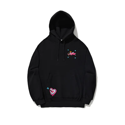 Li-Ning ICECREAM Hoodie Black Unisex Heartbreaker Series Casual Logo Design AWDU843-2