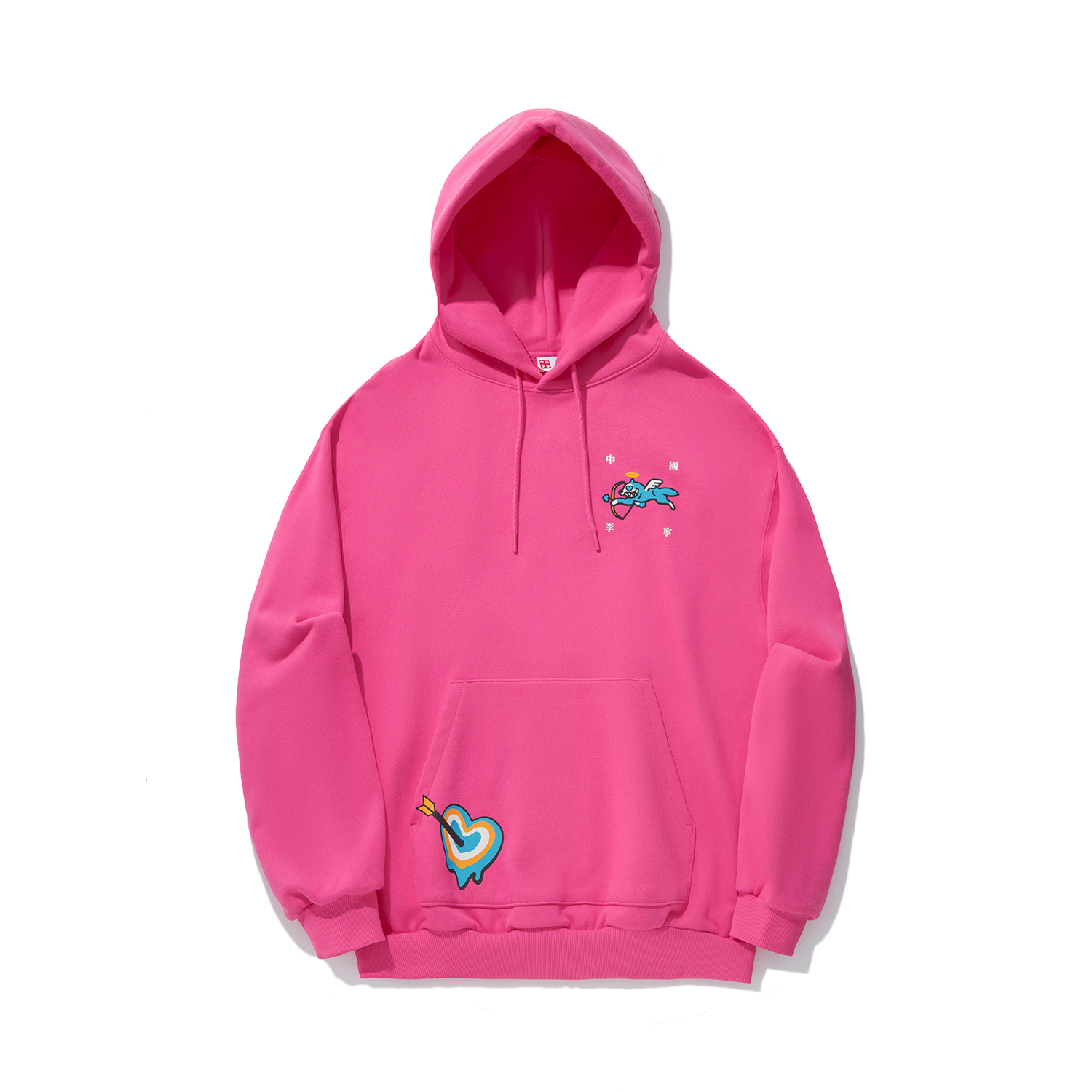 Li-Ning ICECREAM Pyromaniac Logo Hoodie Pink Unisex Casual Sportswear AWDU843-3