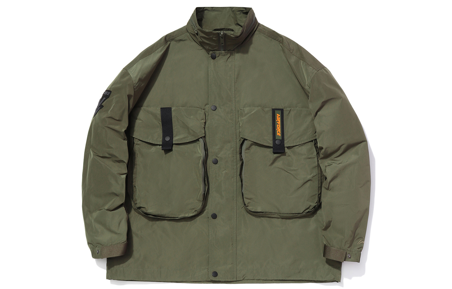 Li-Ning J20 Casual Loose Fit Sports Jacket Deep Olive Green AFDQ843-2